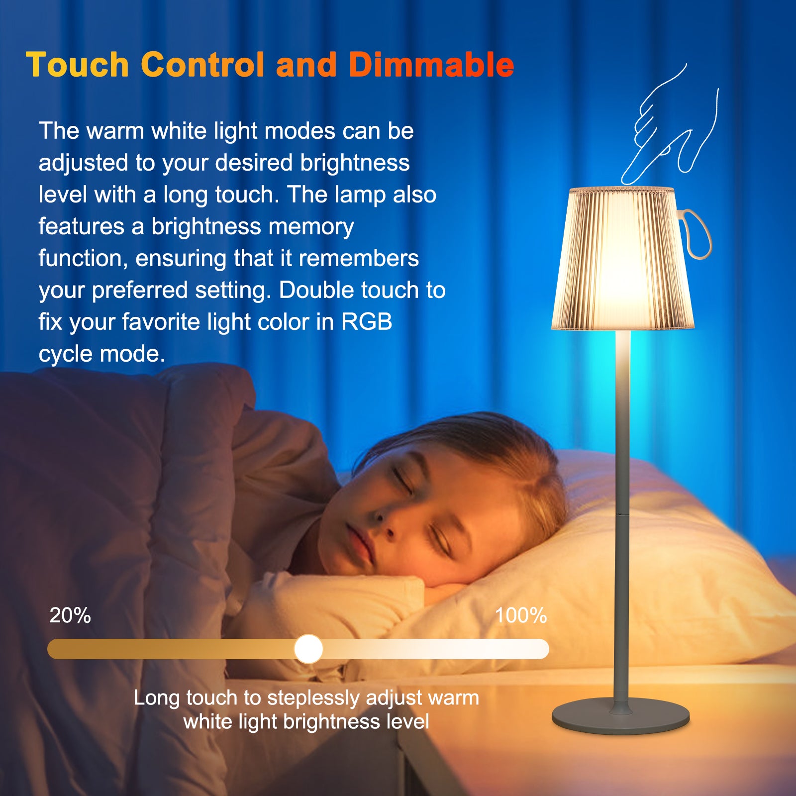ML-G08 Wireless Magnetic Desktop Lamp Cordless USB-C Port Rechargeable Night Light