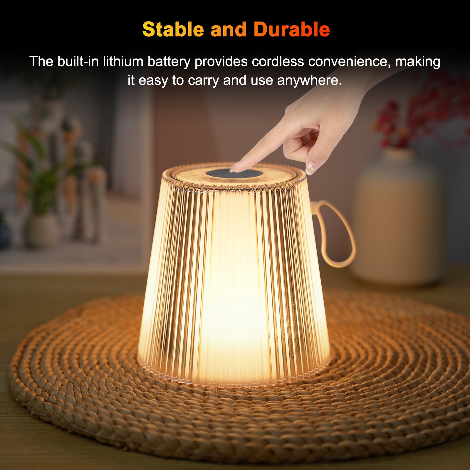 ML-G08 Wireless Magnetic Desktop Lamp Cordless USB-C Port Rechargeable Night Light