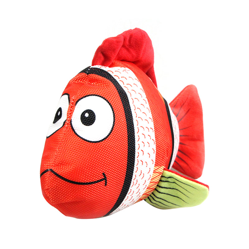 TG-CTOY058 Goldfish Pet Chewing Toy Squeaky Dog Bite Catch Cat Playing Toy - Yellow