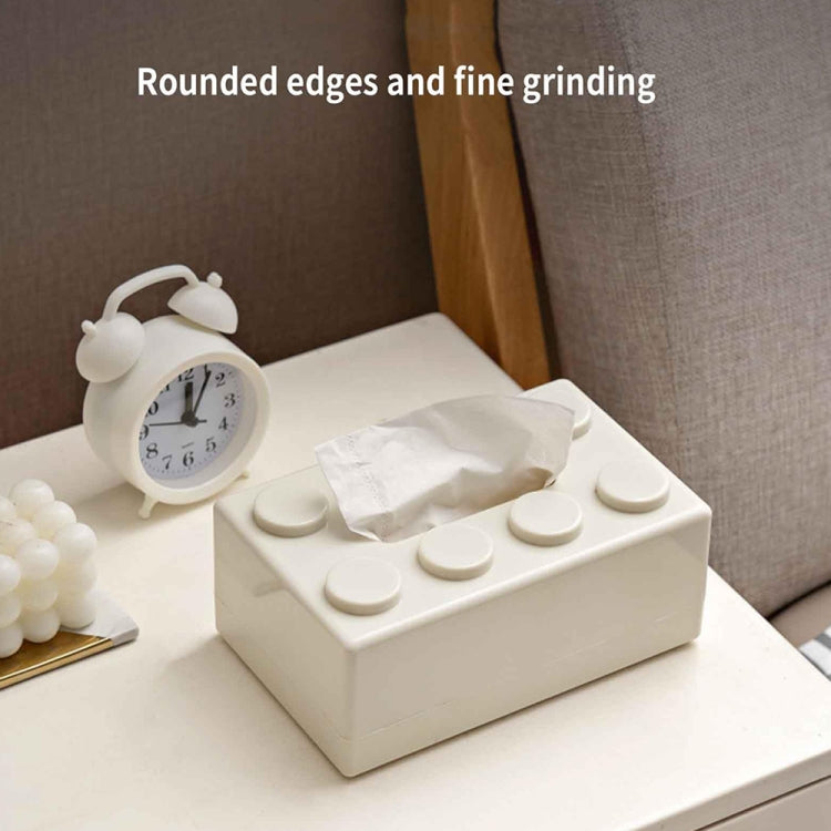 Creative Building Block Tissue Box Waterproof ABS Wall Mounted Paper Holder