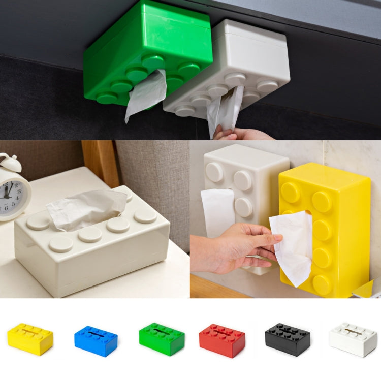 Creative Building Block Tissue Box Waterproof ABS Wall Mounted Paper Holder