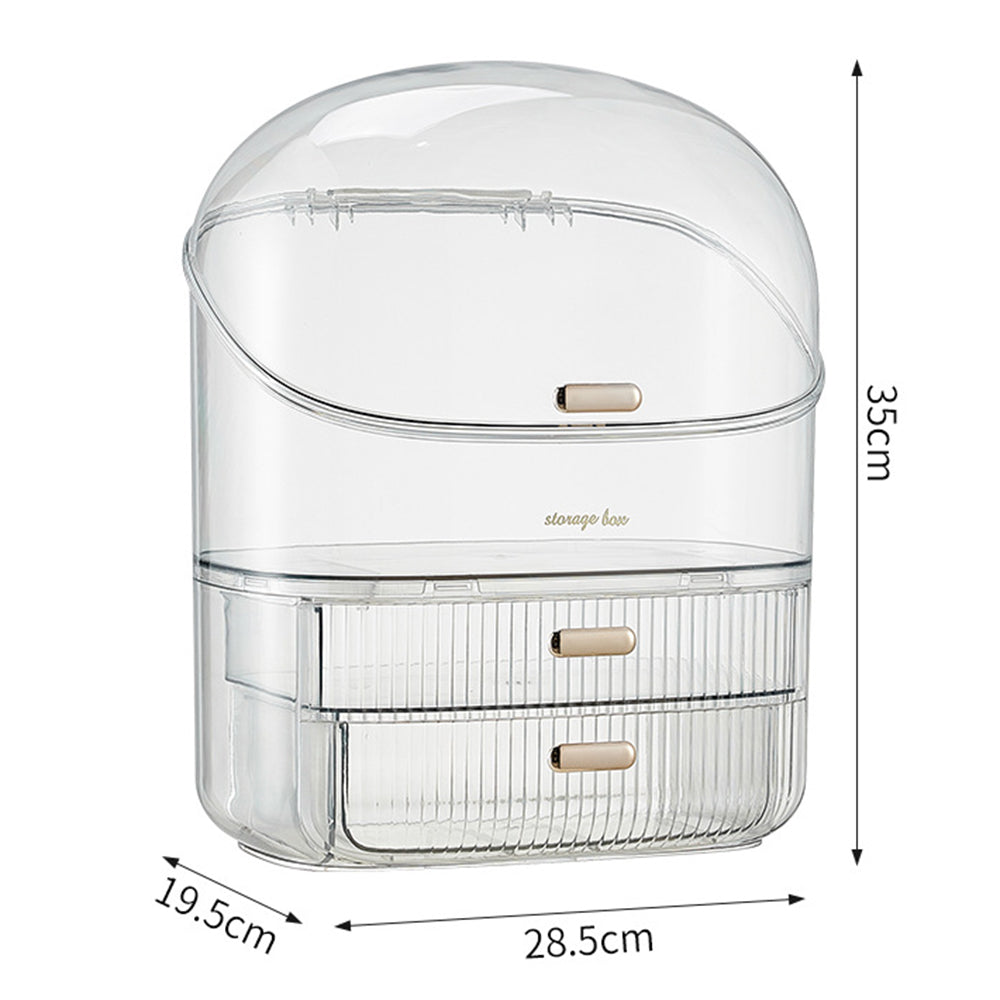 3026 Cosmetics PET Storage Box Dressing Table Dustproof Makeup Products Organizer