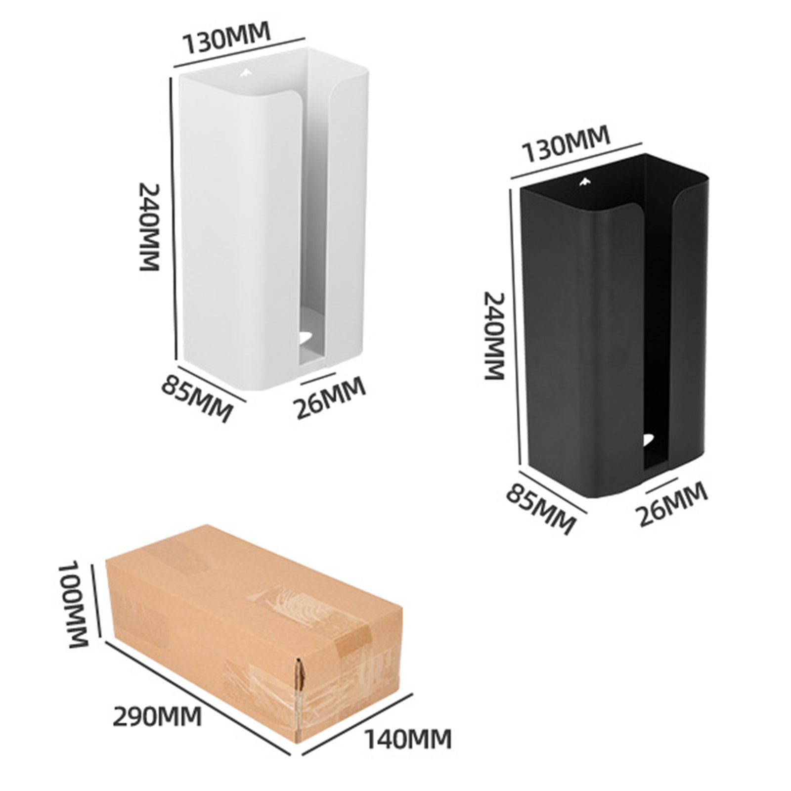 Kitchen Tissue Paper Dispenser Magnetic Carbon Steel Storage Box