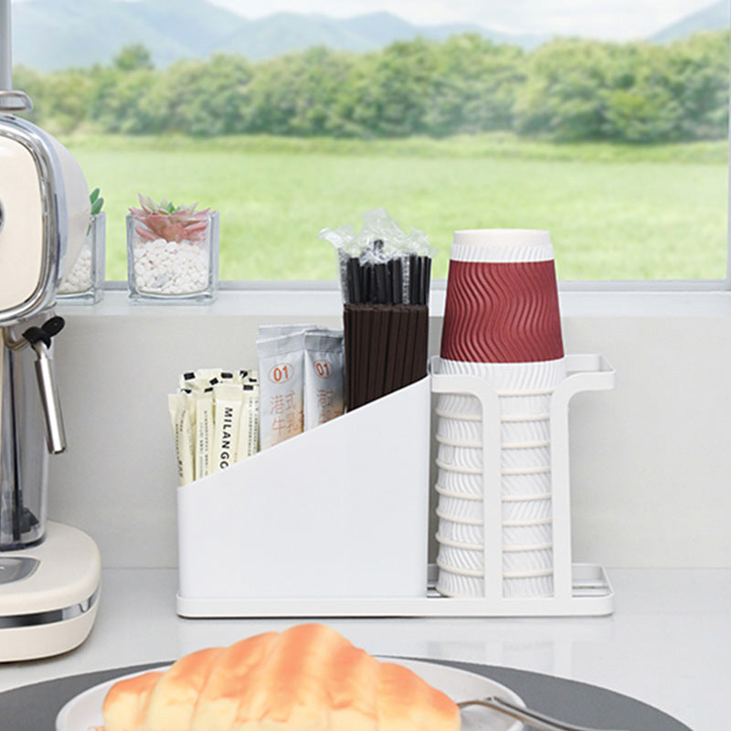 Disposable Cup Holder Carbon Steel Rack Desktop Shelf for Coffee Paper Cup