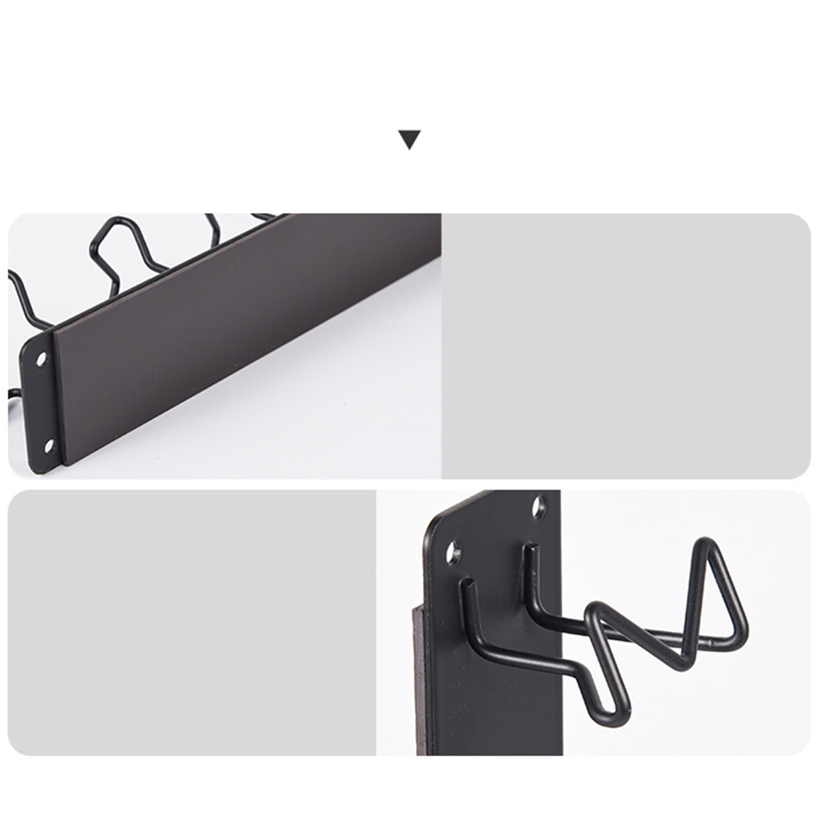 Magnetic Wall-Mounted Coffee Capsule Holder Carbon Steel Storage Rack Long Style