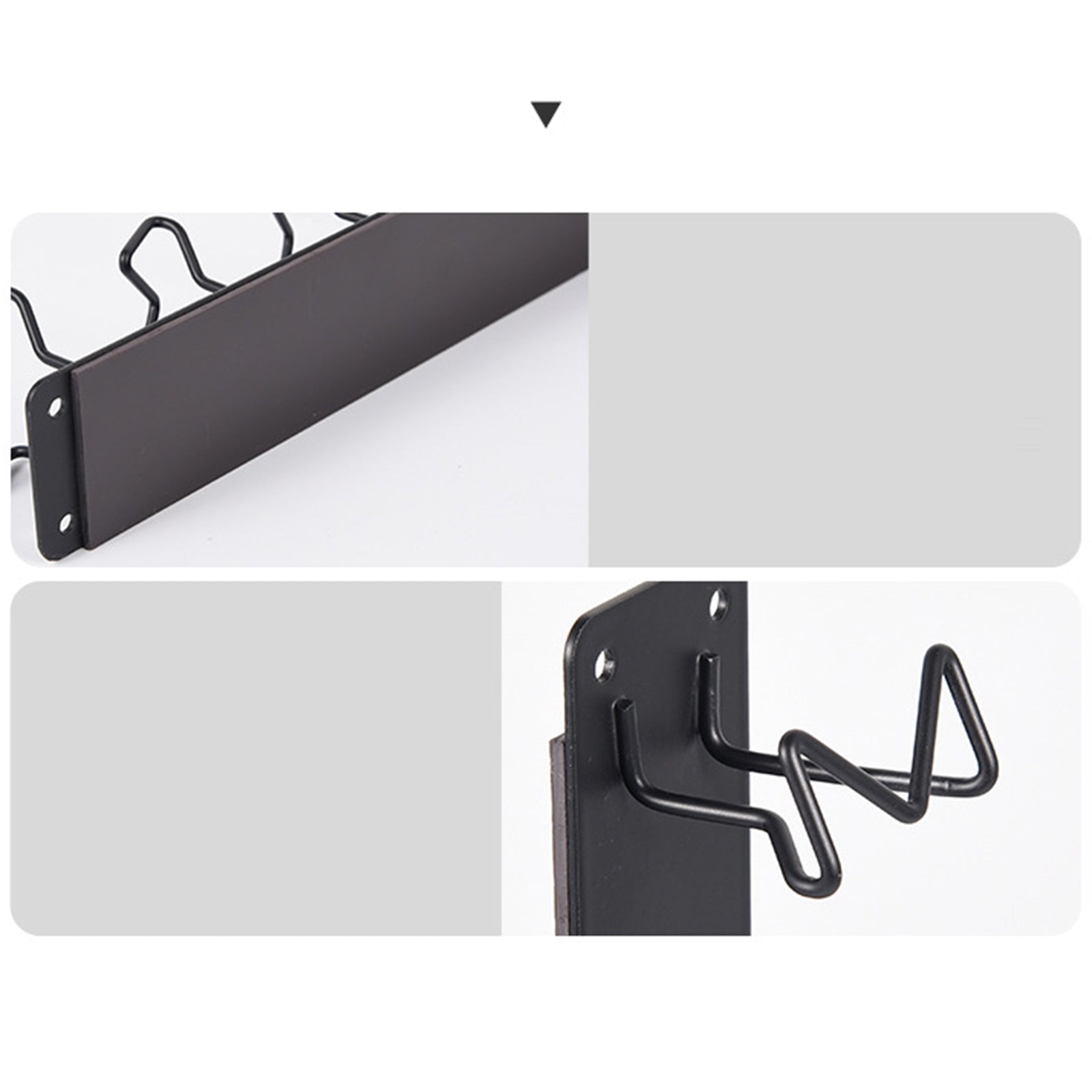 Carbon Steel Magnetic Wall-Mounted Coffee Capsule Holder Storage Rack Short Style