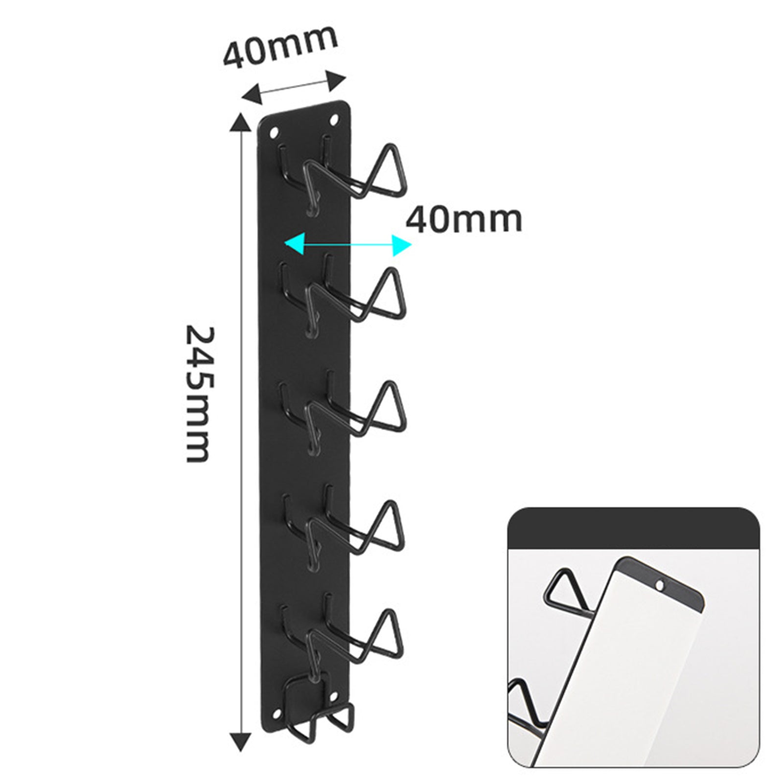 Coffee Capsule Holder Adhesive Wall-Mounted Rack Carbon Steel Shelf Short Style