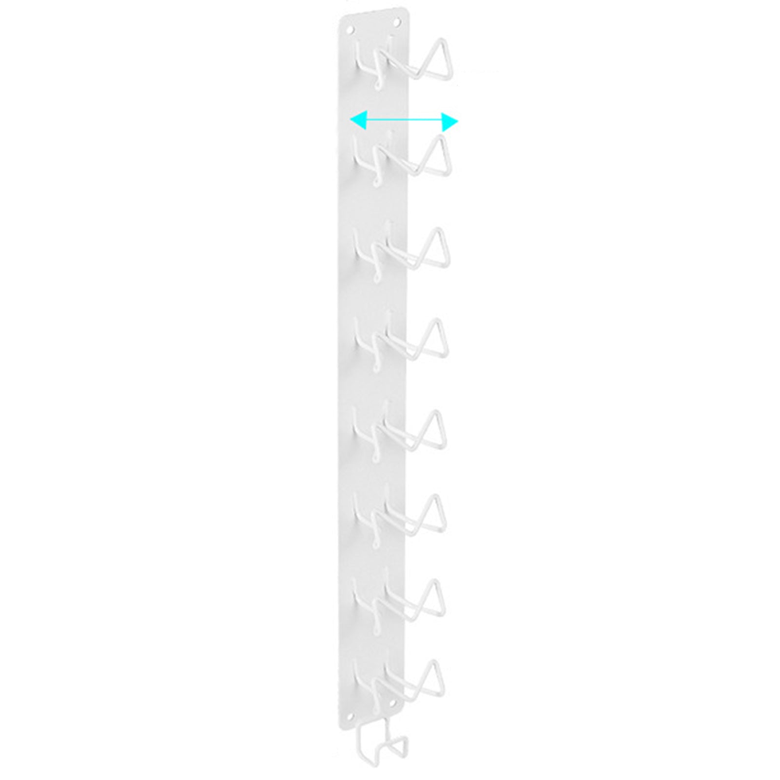 Adhesive Storage Rack Carbon Steel Wall-Mounted Coffee Capsule Holder Long Style