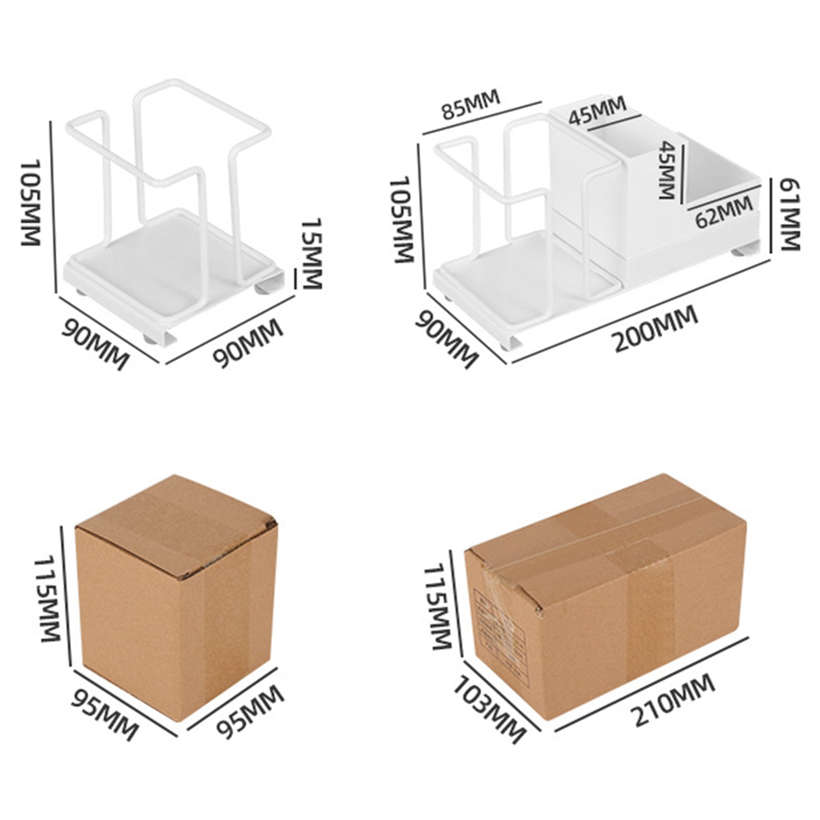 Titanium Steel+PP Desktop Disposable Cup Storage Rack Paper Cup Holder