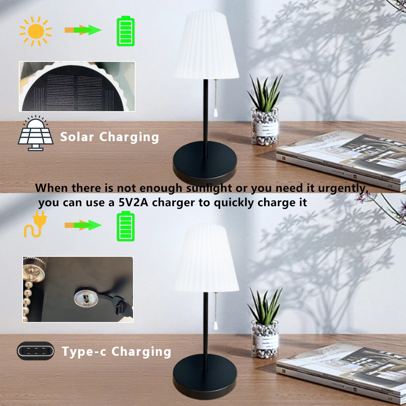 SYD-02 Solar Floor Lamp Height Adjustable RGB Color LED Bar Table Light (CE, UKCA, FCC)
