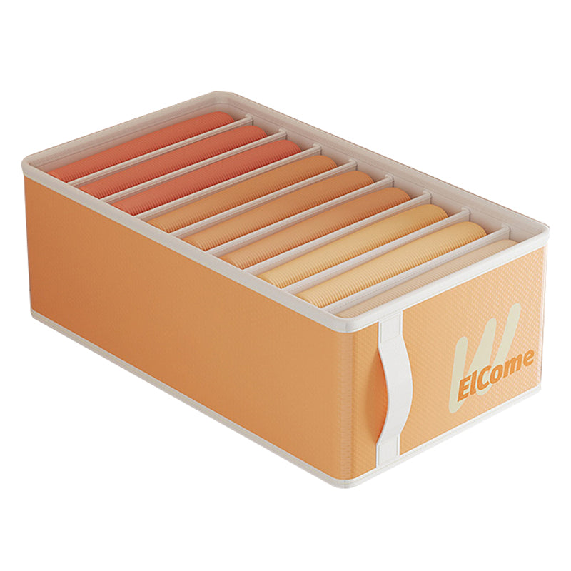 Large 9 Compartments PE+PP Wardrobe Clothes Organizer Moisture-proof Pants Storage Box