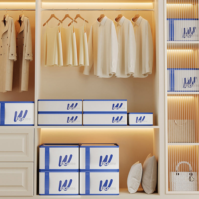 Large 7 Compartments Foldable PE+PP Wardrobe Clothes Organizer Moisture-proof Pants Storage Box