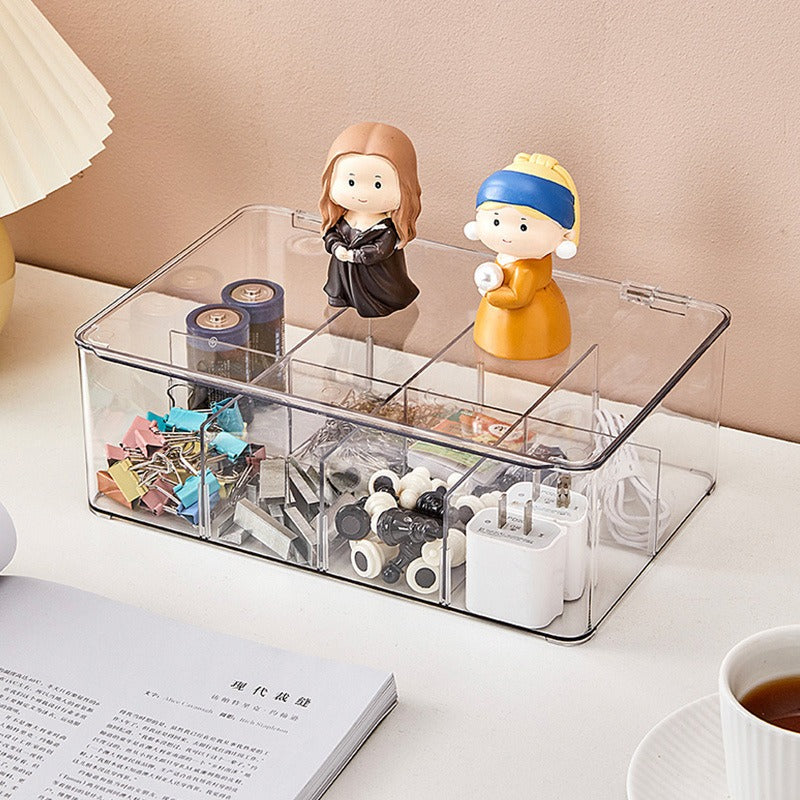 TY-0925 Flip Top Coffee Tea Bag Storage Box Transparent PET Organizer Container
