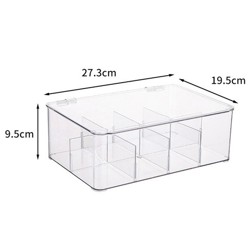 TY-0925 Flip Top Coffee Tea Bag Storage Box Transparent PET Organizer Container