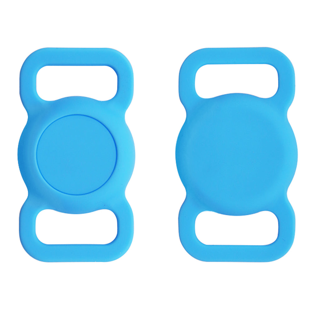 Protective Sleeve for AirTag Pet Collar Anti-lost Bluetooth Tracker Silicone Case - Black