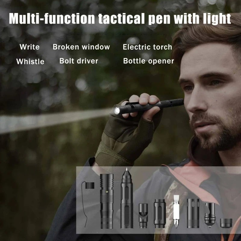 ZSB-03 Window Hammer Flashlight Self-defense Multifunctional Tactical Pen Outdoor Survival Tool