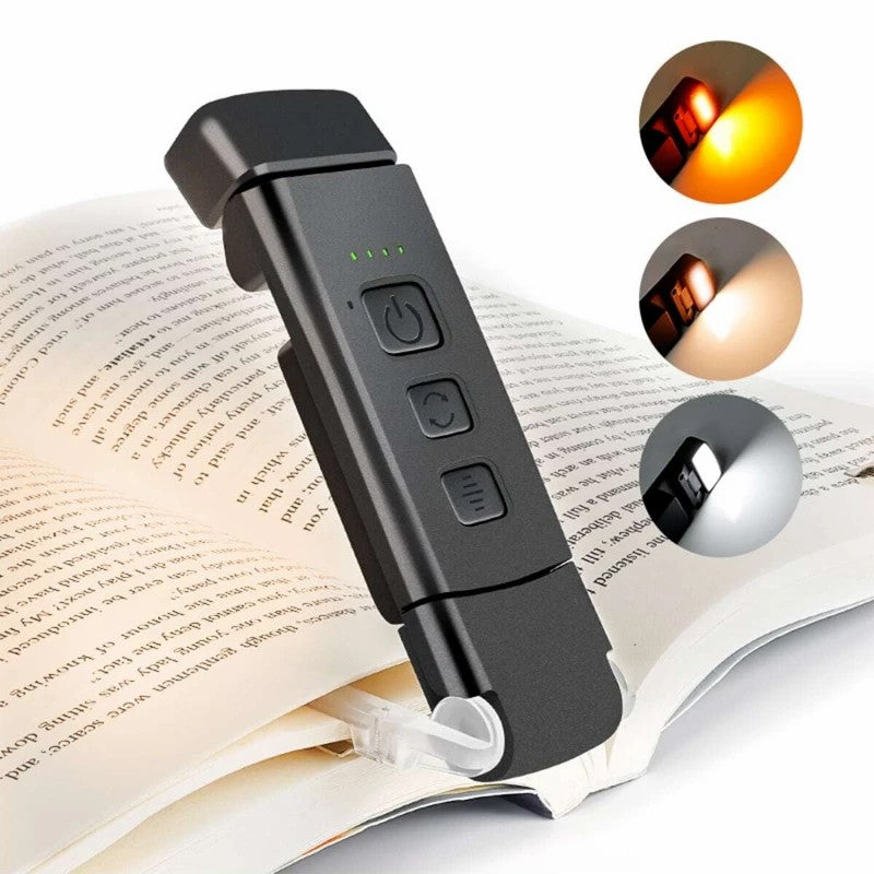 Eye Care Plastic Reading Light LED Lamp Book Light with Book Page Holder
