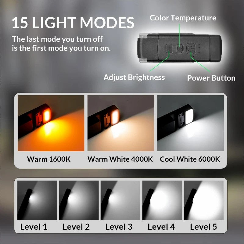 Eye Care Plastic Reading Light LED Lamp Book Light with Book Page Holder