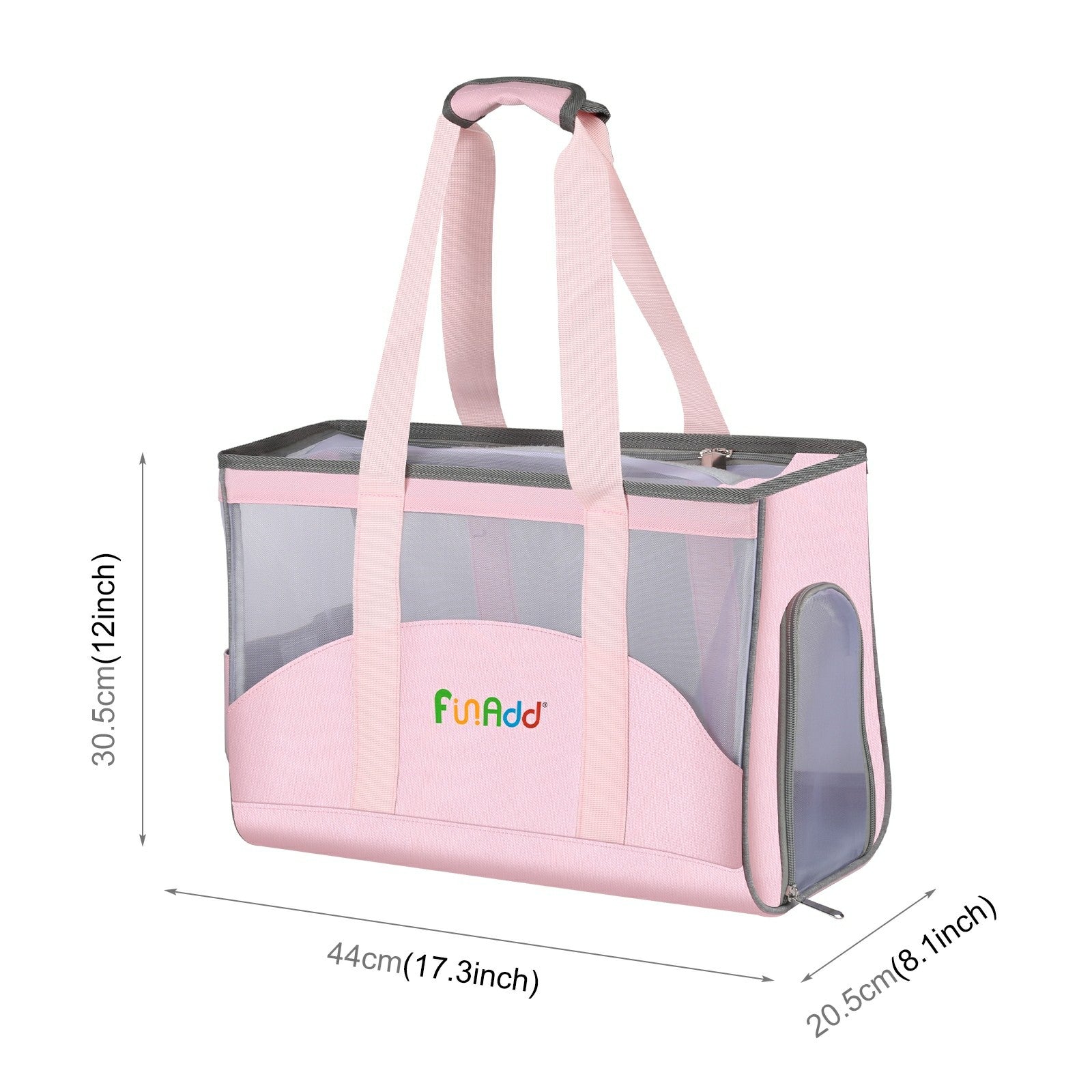 FUNADD FA1002 Nylon Cloth Pet Cat Carrier Bag Tote Handbag for Small Dog