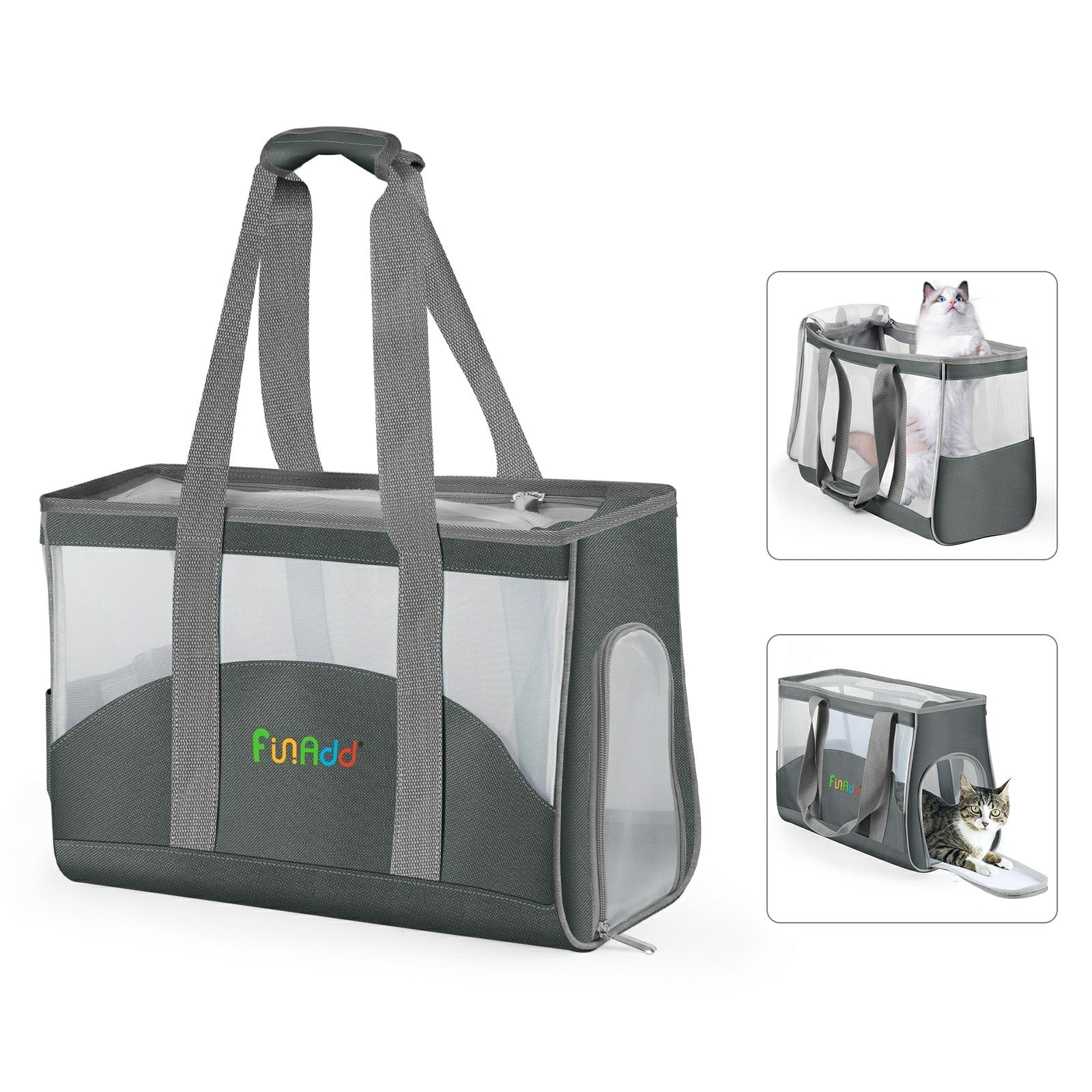 FUNADD FA1002 Nylon Cloth Pet Cat Carrier Bag Tote Handbag for Small Dog
