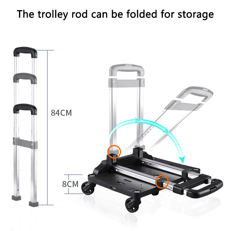 LDLC QS-052 Portable Travel Breathable Pet Carrier Backpack Expandable Folding Dog Cat Carrying Trolley Bag - Sky Blue