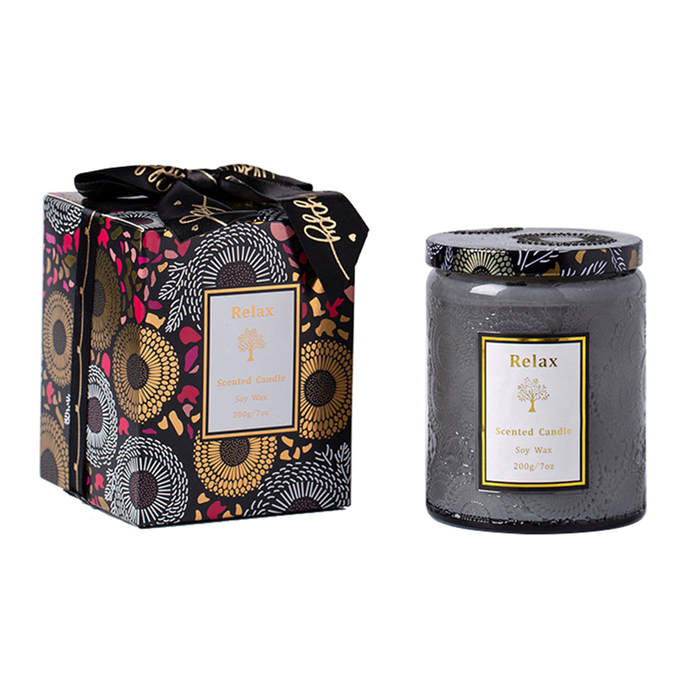 XY-_MG_2451 Scented Candle 40H Long Lasting Soy Wax Glass Jar Candle Aromatherapy Gift