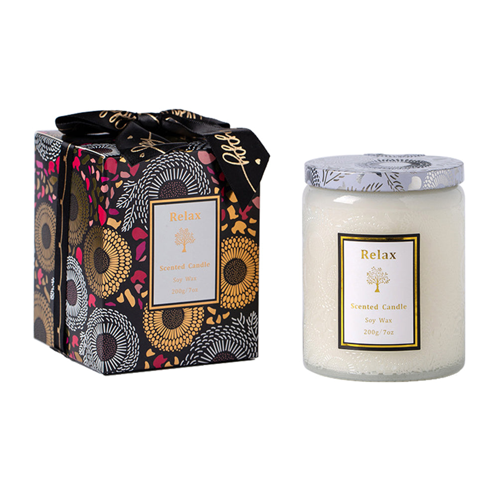 XY-_MG_2451 Scented Candle 40H Long Lasting Soy Wax Glass Jar Candle Aromatherapy Gift