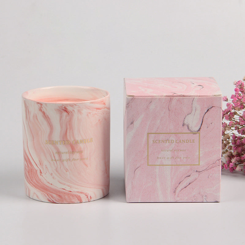 XY186 Scented Candle Ceramic Cup Soy Wax Soy Wax Candle Home Fragrance Decor Gift