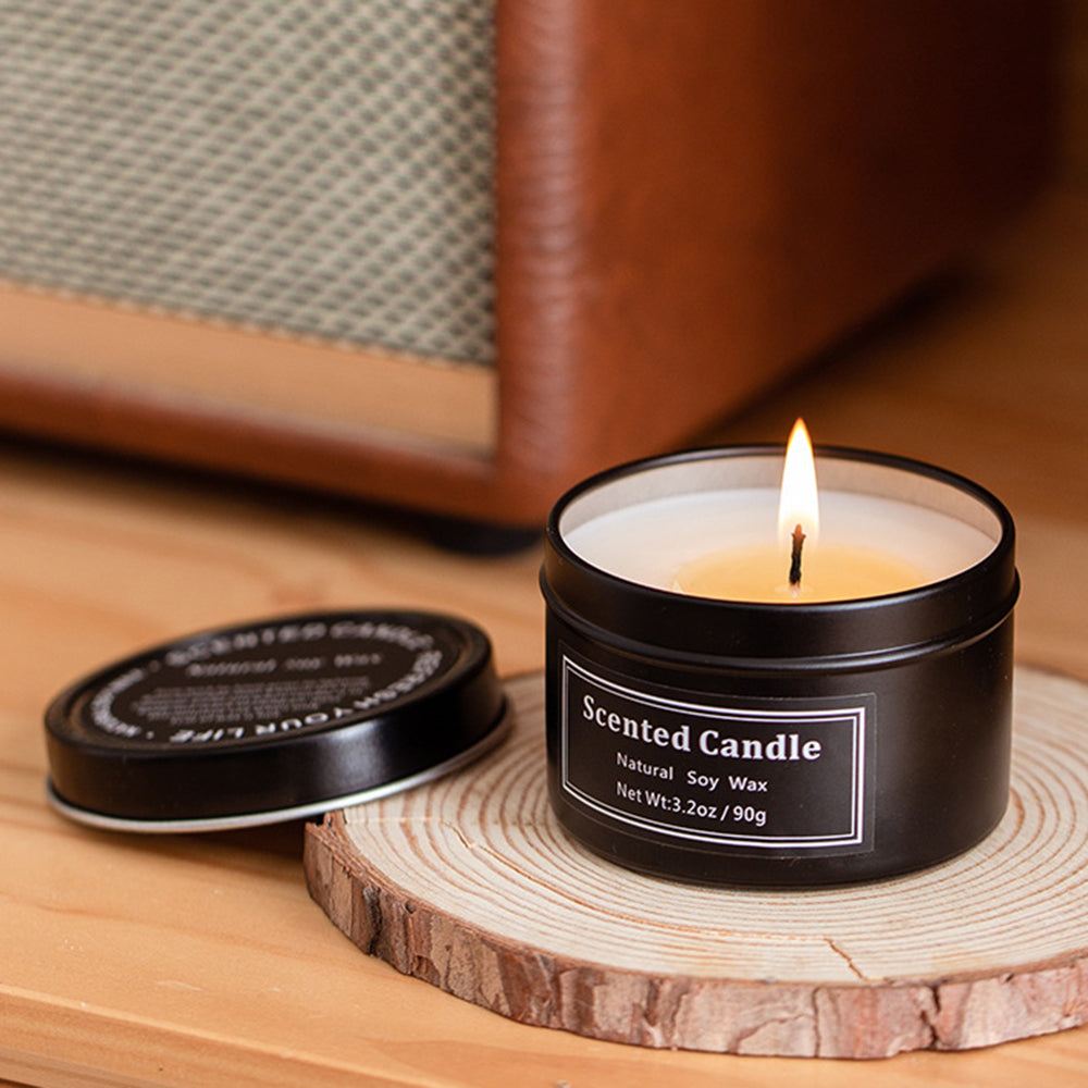XY20210423 Scented Candle Soy Wax Apothecary Metal Jar Votive Candles Valentine Present