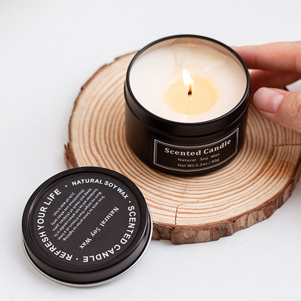 XY20210423 Scented Candle Soy Wax Apothecary Metal Jar Votive Candles Valentine Present