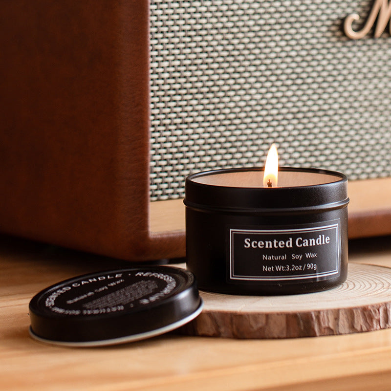 XY20210423 Scented Candle Soy Wax Apothecary Metal Jar Votive Candles Valentine Present