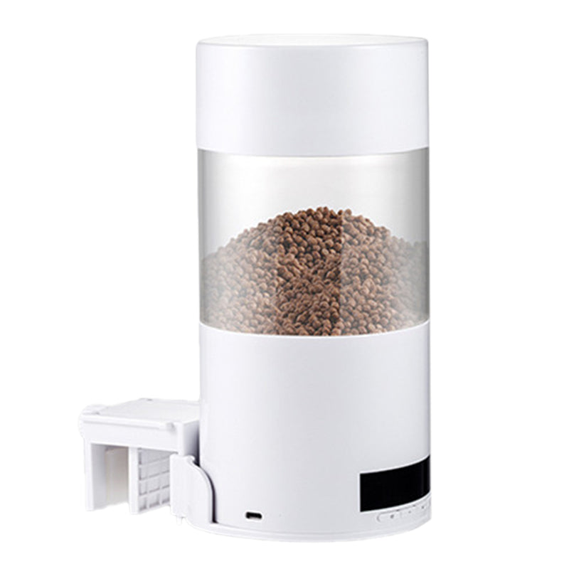 O2 Smart Fish Feeder LED Screen Digital Display Automatic Fish Feeder Fish Food Dispenser for Fish Tank