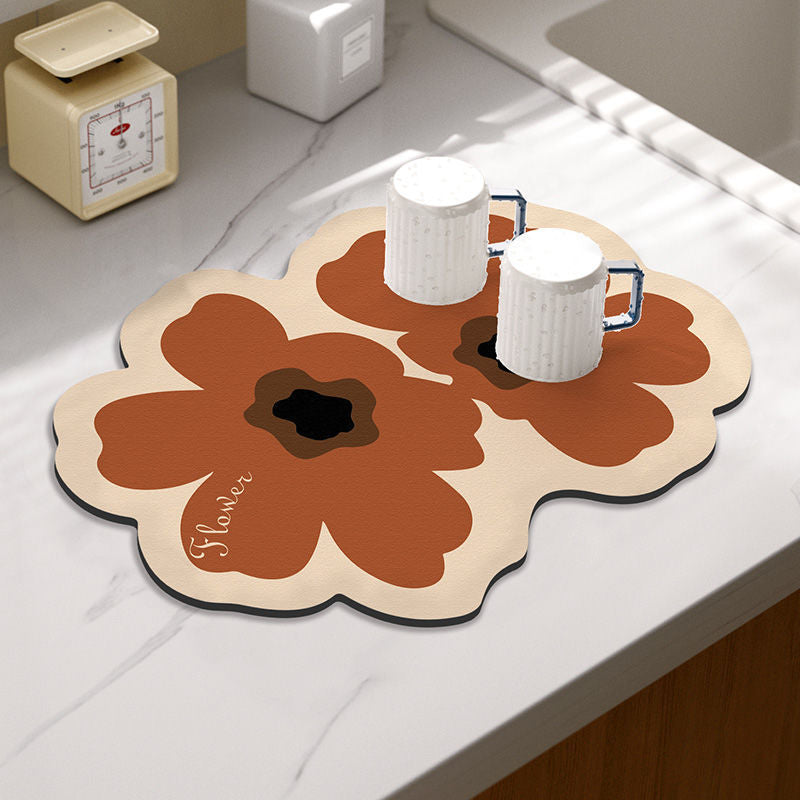 30x40cm Absorbent Drainage Dish Drying Mat Tableware Draining Pad