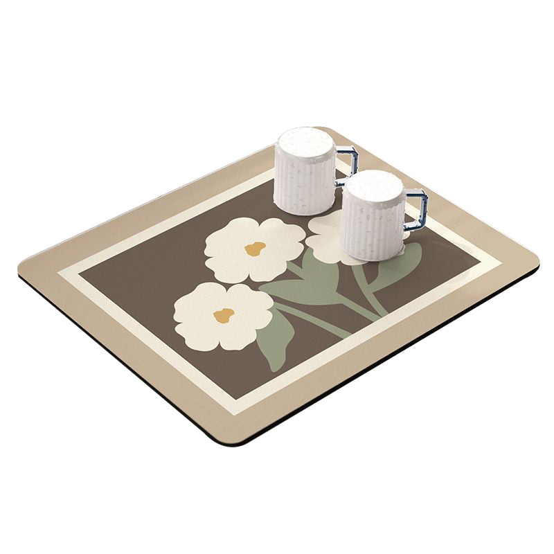40x50cm Dish Drying Mat for Kitchen Counter Non-Slip Absorbent Dish Drying Pad