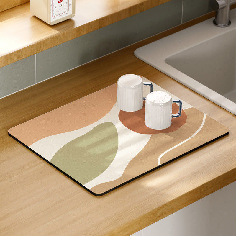 50x60cm Non-Slip Dish Drying Mat Absorbent Dish Drying Pad for Kitchen Counter