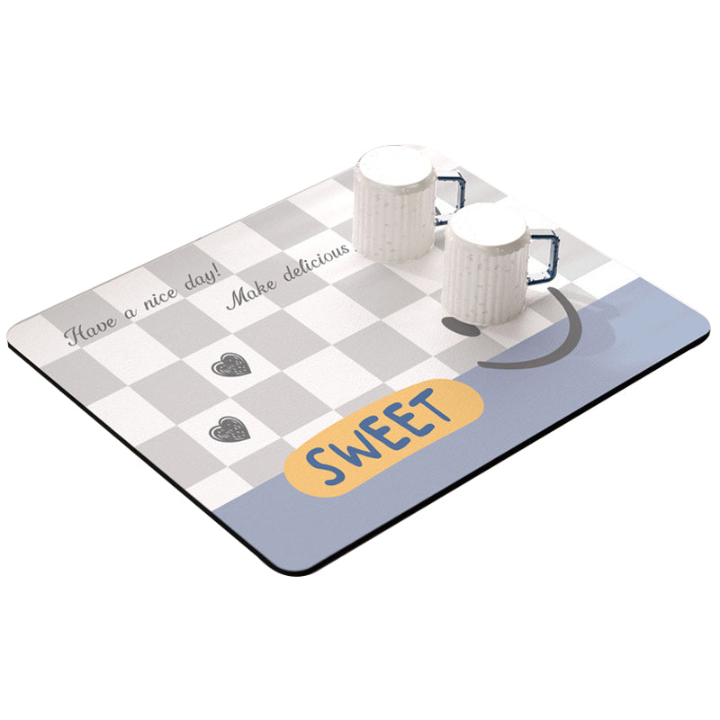 50x60cm Non-Slip Dish Drying Mat Absorbent Dish Drying Pad for Kitchen Counter