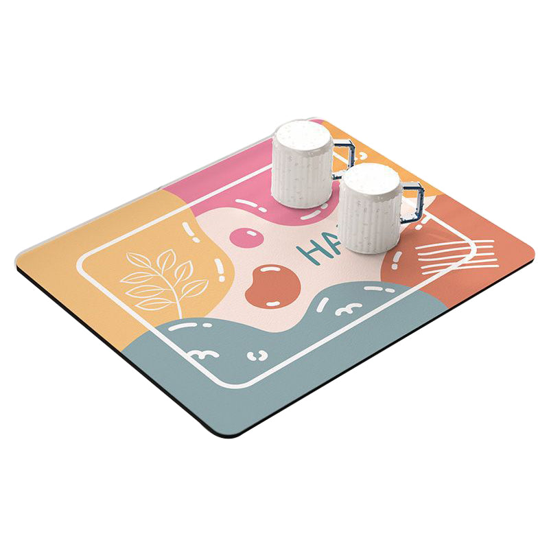 50x60cm Diatomite Super Absorbent Draining Mat Non-Slip Kitchen Counter Tableware Pad
