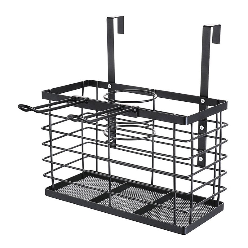001-CFJ-002 Bathroom Metal Storage Rack Hair Dryer Holder Hanging Basket