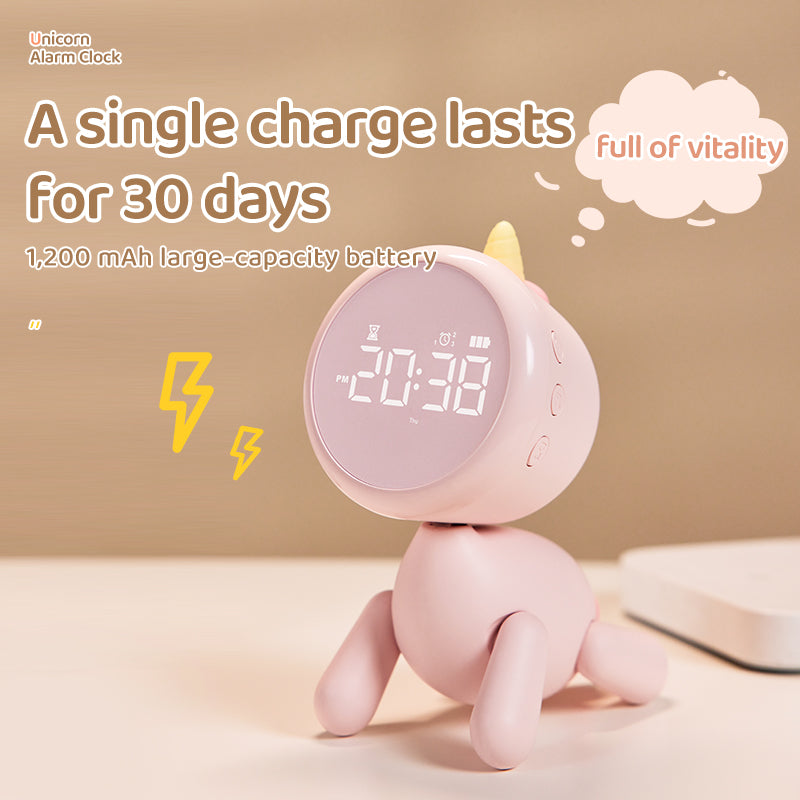 XR-MM-C2305 Cartoon LED Digital Display Desk Clock Student Bedside Night Light Electronic Alarm Clock