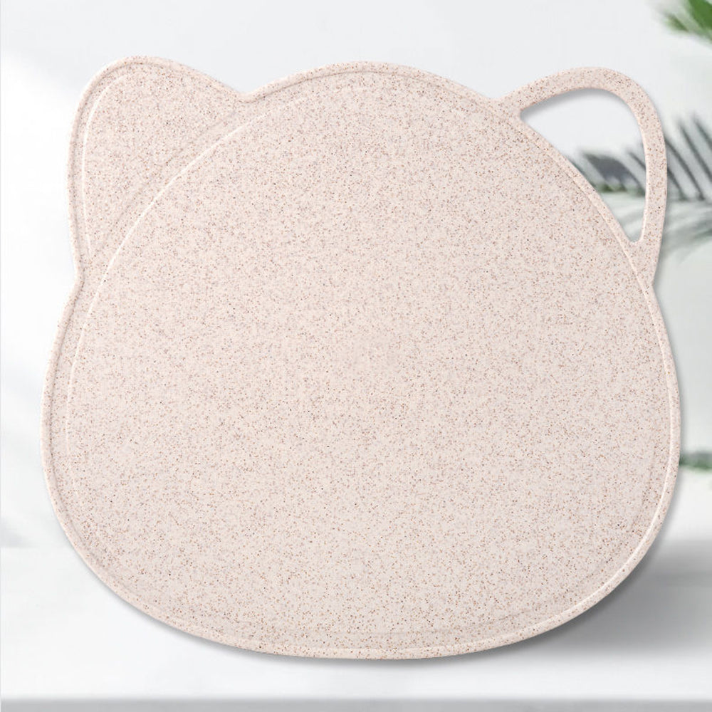 Cartoon Cat Antibacterial Wheat Straw Cutting Board Kitchen Chopping Board