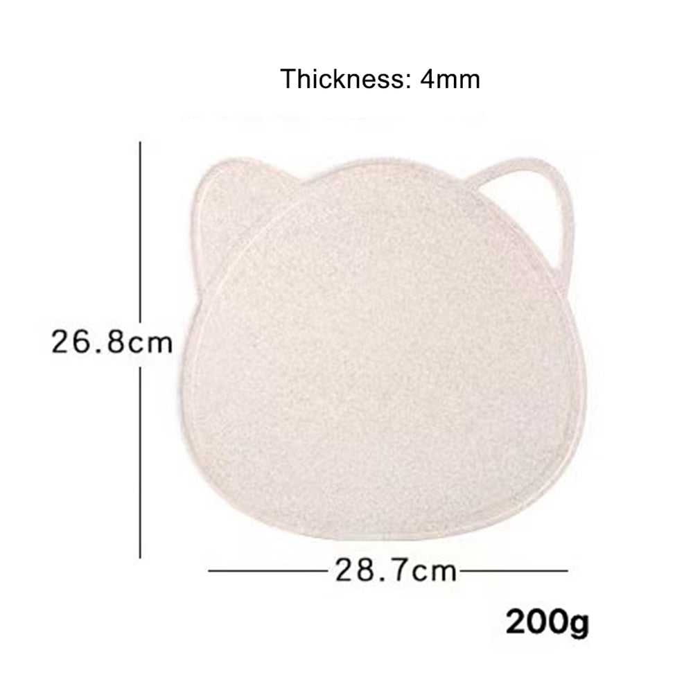 Cartoon Cat Antibacterial Wheat Straw Cutting Board Kitchen Chopping Board