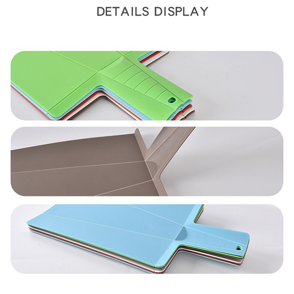 2Pcs Foldable Cutting Board PP Shovel Shape Non-slip Chopping Board (BPA Free, No FDA)