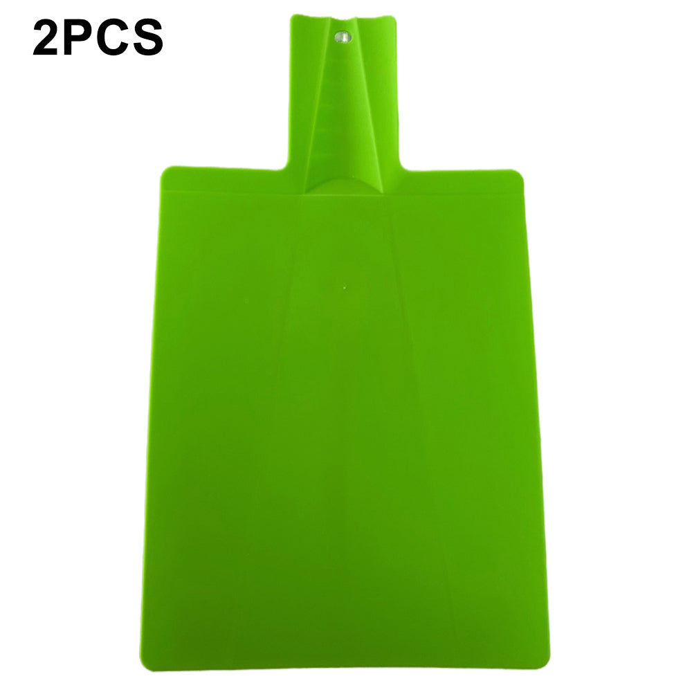 2Pcs Foldable Cutting Board PP Shovel Shape Non-slip Chopping Board (BPA Free, No FDA)