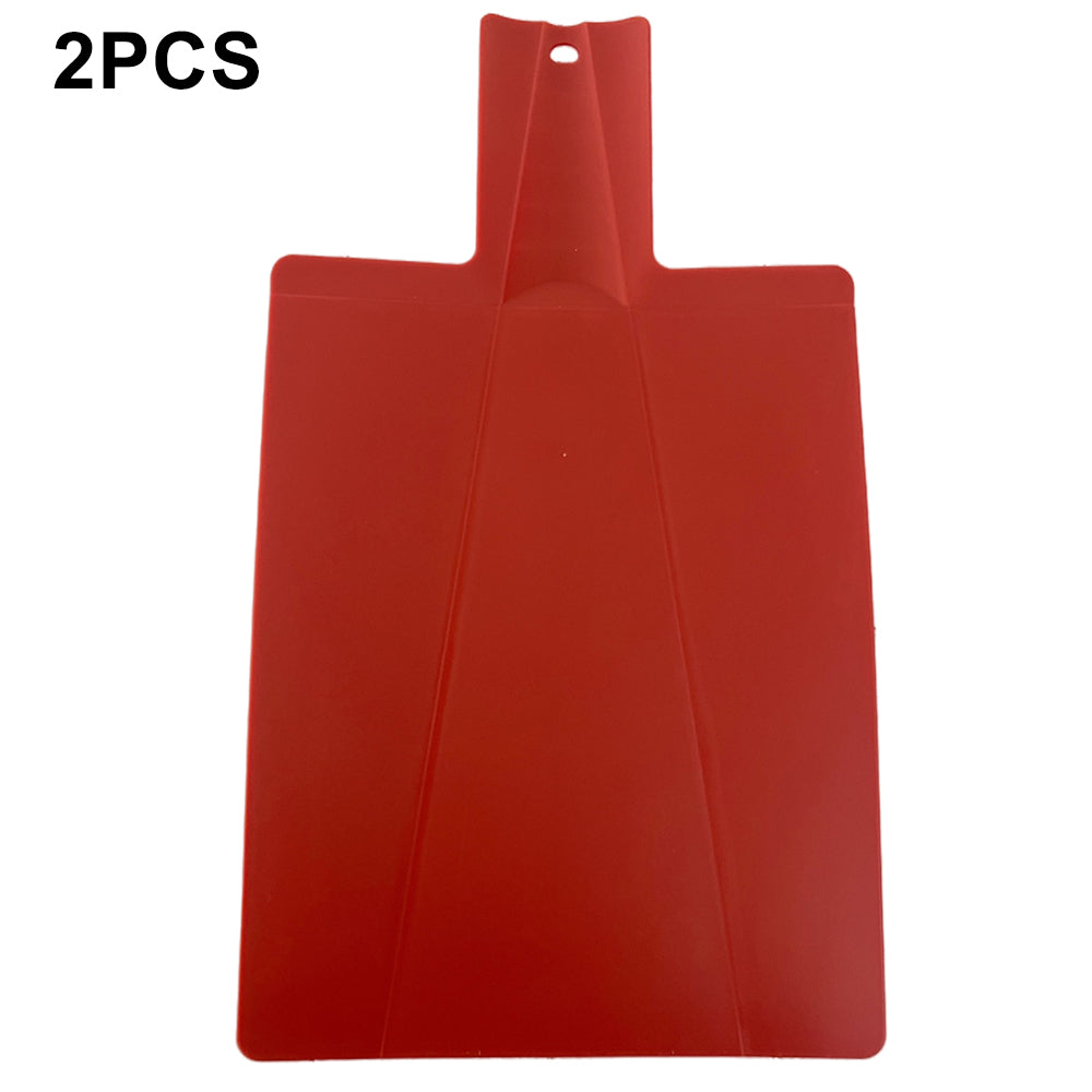 2Pcs Foldable Cutting Board PP Shovel Shape Non-slip Chopping Board (BPA Free, No FDA)