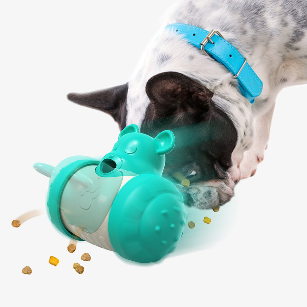LSC-01 Pet Food Dispenser Dog Cat Interactive Tumbler Toy Food Slow Feeder for Dog Cat - Lake Blue