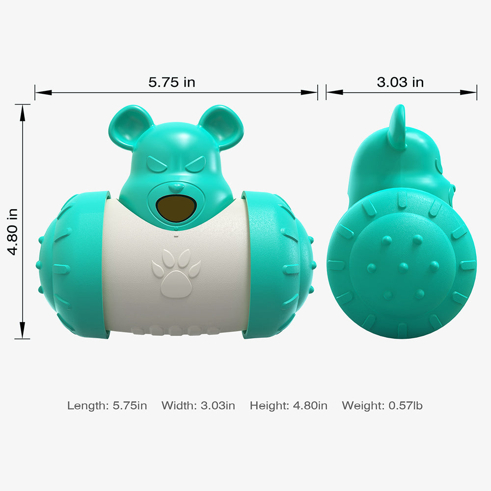 LSC-01 Pet Food Dispenser Dog Cat Interactive Tumbler Toy Food Slow Feeder for Dog Cat - Lake Blue