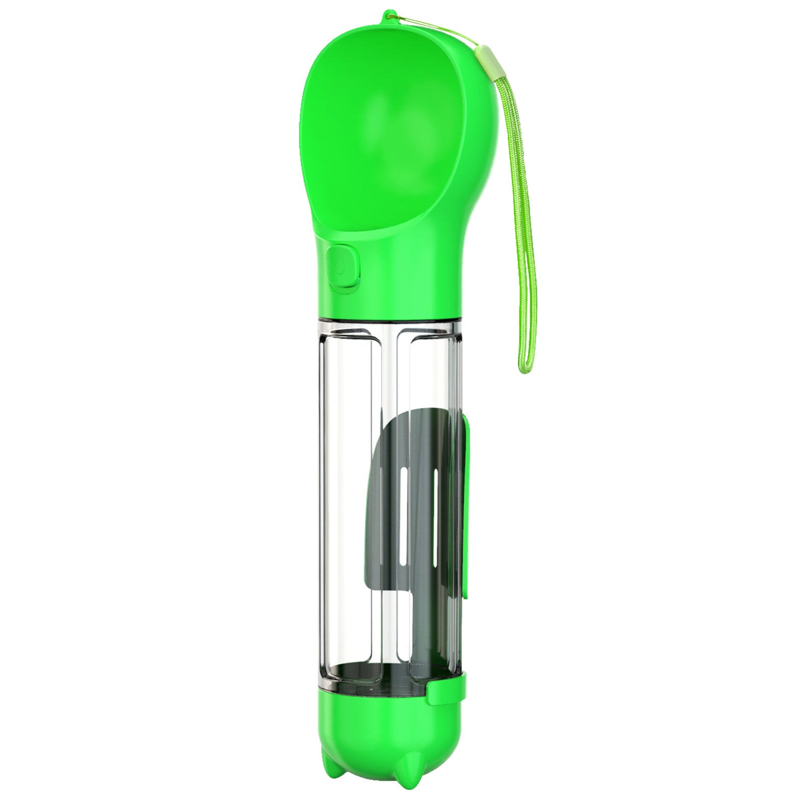 SH-01 Multifunction Pet Dog 500ML Water Bottle with Poop Bag Dispenser (BPA-Free, FDA Certified) - Pink
