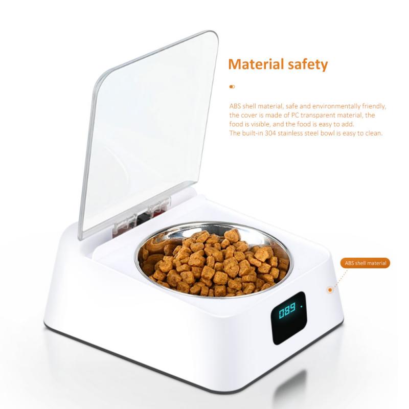 MG-070 Automatic Pet Feeder Pet Food Dispenser Dog Cat Bowl with Infrared Sensor Switch Cover