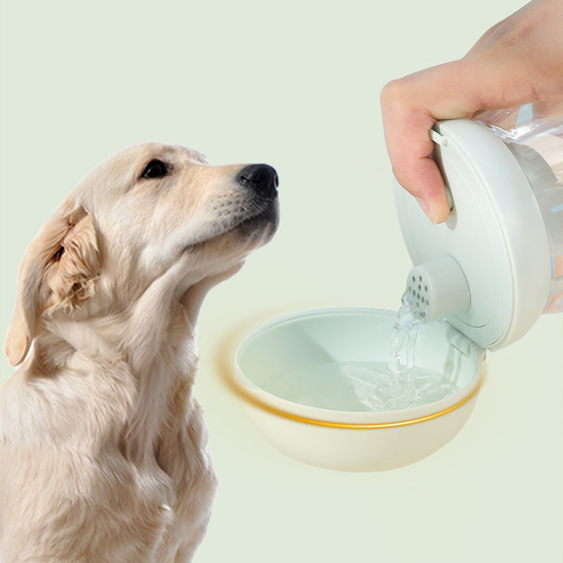 300ml Dog Cat Go Out Kettle Drinker Portable Water Cup Water Feeder (BPA Free, No FDA Certificate) - Light Green