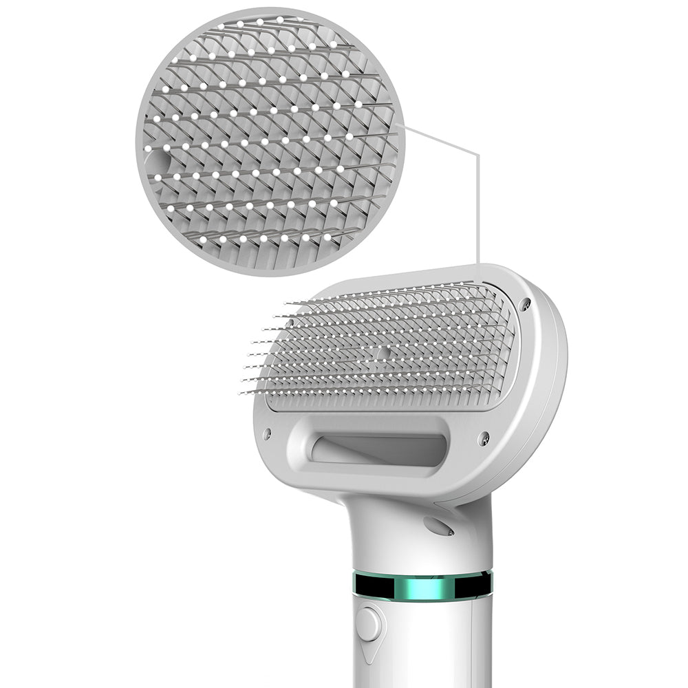 Pet Hair Dryer with Slicker Brush Hair Removal Portable Dog Blower Professional Home Grooming Furry Drying for Small Large Cat Dog - RK51
